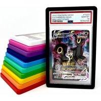 35PT PSA Graded Card Slab Gradient Silicone TPU Bumper Case Guard Protector For Sports Game TCG Pokemon Cards Display Sleeves