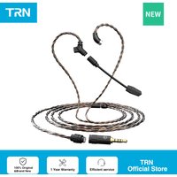 TRN RedChain Plus Gramr Gaming Earphone Upgrade Cable with Detachable Microphone 3.5mm 1.2M/2M Headphone TRN Official Store