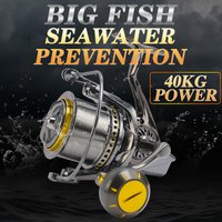 BILLINGS Big Spinning Fishing Reel 8000 10000 12000 Reel Drag 20KG Powerful Reel Saltwater Fresh Water Fishing