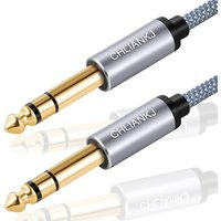 SHULIANCABLE 6.35mm Guitar Audio Cable, Nylon Braided 6.35mm to 6.35nn Jack Audio Cable for Electric Guitar, Keyboards, etc