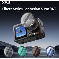 XFJI CPL ND8 ND16 ND32 ND64 UV Diffusion 1/4 Quick Release Lens Filter Set for DJI OSMO Action 5 Pro Action Camera Accessories