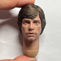 High-quality 1/6 Luke SW Head Sculpt Mark Hamill Head Carving with Long Neck Model Fit 12'' Male Action Figure Body Dolls