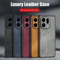 Case for Oppo Find X9 Protect Lens Lambskin Leather Shell Coque Find X9 Pro Cover TPU Soft Bumper Shockproof Funda