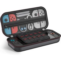 DinoFire Carrying Case for Switch2/Switch/OLED - EVA Hard Shell Protective Pouch ,PU Waterproof, Travel Handbag
