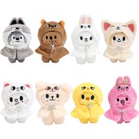 Seungmin PuppyM 12CM StrayKids dominATE SKZOO NEW KPOP FM cloak Plush fantasy Doll Keychain keycover hair Accessories fans Gift