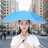 Sunscreen hat, umbrella, large head mounted umbrella, fishing umbrella, fishing hat, outdoor small tool Portable Rain Umbrella
