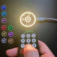 Remote control LED Light 9 Color Constant Brightness Modes Type-C USB Powered DIY model lighting,night lights, decorations lamp