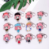 1/12Pcs Anime SPY×FAMILY Anya Forger Acrylic Car Keychain Accessories Cute Bag Charm Backpack Pendant Key Ring Gifts For Friends