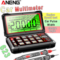 Digital Car Multimeter ANENG 623 Engine speed test Auto AC/DC Voltage/Current Ohm meters Capacitance Car Pulse Width Test Tools