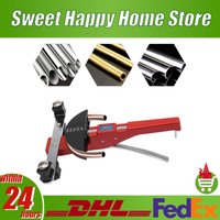 Tube Bender Kit Manual Pipe Bender 7 Head 1/4 to 7/8 Inch Bending Tool with Cutter Deburring Tool for Copper Aluminum Pipe HVAC