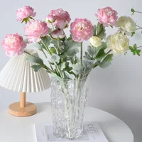 50cm Plush High-end Lotus Artificial Flower Bouquet Home Wedding Decoration Decoration Living Room High-end Silk Flower