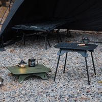 ShineTrip Lightweight High Low Dual Use Tactical Folding Table Multi functional Portable Detachable Camping Picnic Table