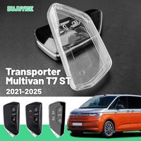 Clear TPU Car Key Case For VW Transporter Multivan T7 ST 2021-2026 Key Fob Cover Protector Shell Auto Accessories 2022 2023 2024