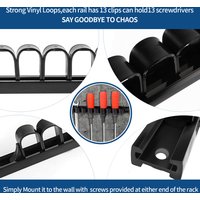 3-H 3Pcs/Set Screwdriver Organizer Tool Holder Wall Organizer Wall Mount for Vice Wrench Plier Screwdriver Organization