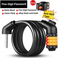 AliExpress TOSUOD bicycle cable lock MTB road bicycle anti-theft four or five digit password scooter motorcycle accessories bicycle lock