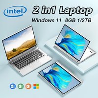 11.6" Portable 2 in 1 mini Laptop Computer Touch ScreenIntel N4020 8GB 1TB 2TB Windows 11 Pro Office Learning Tablet PC Notebook