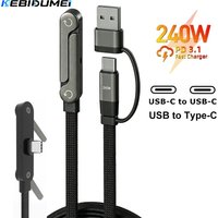 KEBIDUMEI Foldable Charging Cable With Integrated Stand Fast Charging Cable Phone Tablet 240W Ultra-Fast Data Cable Phone Holder