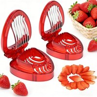 Multifunctional Stainless Steel Fruit Slicer Strawberry Egg Tomato Cutter Kitchen Gadget for Homemade Bread Decoration