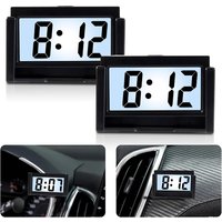 Mini Portable Desk Clock Date 12H Time Display AG10 Battery Powered Electronic Table LCD Clock for Travel Car Bedroom Home Decor