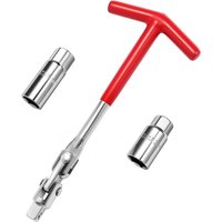 3Pcs Car Spark Plug Socket Wrench Set T-Handle,Universal 5/8" & 13/16" Auto Spark Plug Tool Remover and Installer Tool