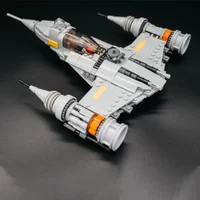 339pcs MOC Din Djarins Modded N-1 Naboo Starfighter Star Battle Building Blocks Festival Gift DIY Engineering Project Ideal