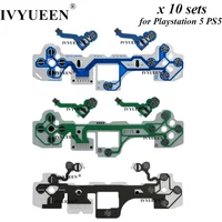 IVYUEEN 10 PCS for PlayStation 5 PS5 Controller Conductive Film Keypad Ribbon Flexible Cable BDM 010 020 030 for Dualsense V2 V3
