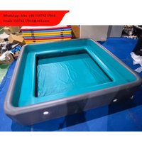 Custom Logo Foldable Pool DWF Inflatable Water Swimming Pool With Seats