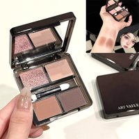 ART VALUE 4 Colors In 1 Eyeshadow Palette Glitter Pearlescent Matte Eye Shadow Shimmer Makeup Lasting Shadow Highlighter Contour