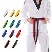 1PC 180cm/240cm Taekwondo Colored Ranking Belts Cotton Martial Arts Judo Karate TKD Aikido Uniform Belt Kids Adult