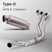 Motorcycle Exhaust System Escape Slip On 51mm Titanium alloy Exhaust muffler For Mt09 Fz09 Xsr900 2014-2020