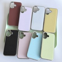 Korean Color Small Polka Dots Phone Case for iPhone 17 16e 16 15 14 13 12 11 Air Pro Max X XR XSMAX 8 7 Plus Luxury Clear Soft