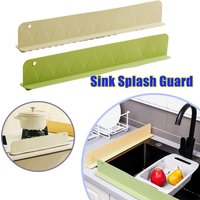 Multifunctional Sink Splash Guard Water Dam Strip Extra Long Waterproof Suction Cup Design Kitchen Bathroom Vanity Countertop