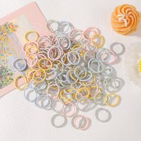 BABY BOWS Macaron Colored High Elasticity Children's Hair Loop Set Children's Hair Tie Adult Broken Hair Fixed Rubber Band