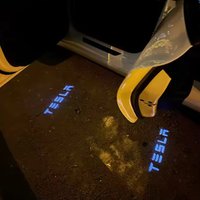 HD For Tesla Model Y 3 Car Door LED Logo Projector Puddle Light Ultra-Bright Welcome Light Shadow Light not fade Super Bright