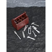 9Pcs Miniature Ornaments, Miniature Toolbox, 1/12 Dollhouse Accessories, Model House Decoration, Model House Accessories, Miniature Food Toys, Photography Props, Micro Landscape Ornaments, Miniatures