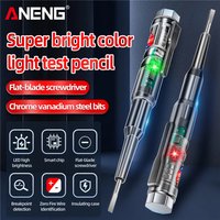 B14 Universal 24-250V Tester Electric Induced Electric Screwdriver Probe With Indicator Light Sound and Light Alarm Tester Pen