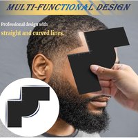 Beard Line up Shaping Tool Hairline Enhancement Card Multi-Use Styling Edging Guide for Barbers Perfect for Shape up
