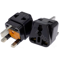 UK Plug Adapter With 13A Fuse Universal UK US EU IL Adapter US To UK Plug Black/White Travel Adapter Power Socket Outlet CE