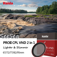 Haida PROII CPL-VND 2 in 1 Filter ND0.9-2.1 3-7 Stops Multi-Coated Polarizer CPL Variable ND ,67 72 77mm 82 95mm