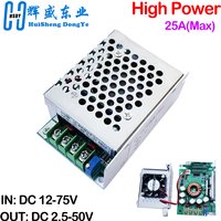 High Power Adjsutable DC-DC Step Down Buck Converter 12-75V to 2.5-50`V 60V 48V to 36V 24V 12V Solar Charging Power Supply