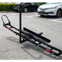 Heavy Duty Sturdy Hitch Mount Motorcycle Carrier with Loading Ramp for 2 Inch Hitch Receiver