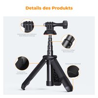 K&F CONCEPT Action Camera Extension Pole Mounts Selfie Stick Desktop Stand For GoPro DJI Osmo 5 Pro 4 Action Insta 360 Equipment
