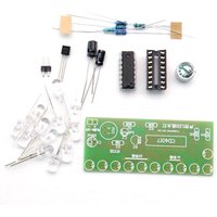 Voice Activated LED Water Light Kit CD4017 Color Light DIY Electronic Kit Teaching Training Module