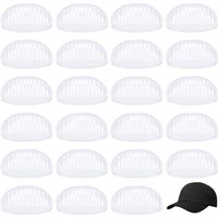 24pcs Clear Plastic Cap Insert Shaper - Baseball Cap Golf Hat Support Holder