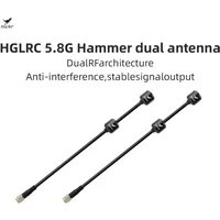 HGLRC 5.8G Hammer Dual Antenna 5.65GHz RHCP LHCP SMA 170mm Dual-core RF RC FPV Quadcopter DIY Drone Freestyle Accessories Parts