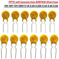 10PCS DIP PPTC self recovery fuse RXEF030 direct fuse 16V 30V 72V 250V 0.4A-12A RXEF005 RXEF050 0.1A 0.2A 0.25A 0.3A 0.4A 0.5A
