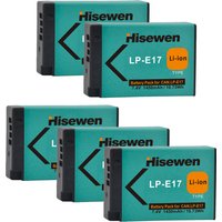 5-Pack LP-E17 LPE17 LP E17 Batteries1450mAh for Canon For EOS M3 M5 750D 760D T6i T6s 800D 8000D Kiss X8i RP 200D R10 T8i T7i