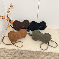 Fashion Solid Colors PU Bow Zipper Sewing Thread Sweet Shoulder Bags 2026 High Quality Large Capacity Crossbody Bags for Women