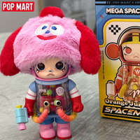 POP MART MEGA Space Molly 100% Jubiläums-Serie 4. Generation Blind Box Actionfiguren Spielzeug Sammlerstück Mystery Box Modell Geschenk
