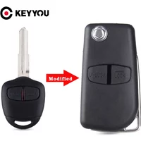 KEYYOU 2/3 BNT Modified Flip Folding Remote Key Shell Case For Mitsubishi New ASX GRANDIS Outlander LANCER-EX Right/left Blade